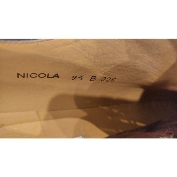 MEZLAN Napoli  Brown Leather Cap Toe Oxford Dress Shoes Mens Size‎ 9.5B - Picture 11 of 13